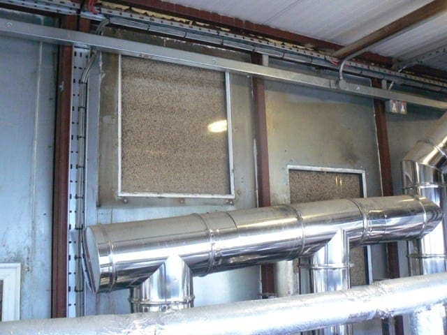 Biomass heating boilers running on wood pellets